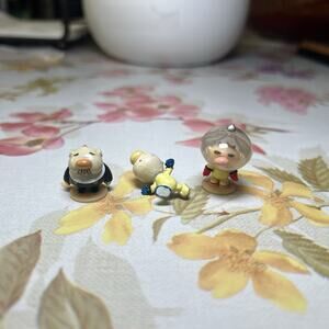 Pikmin Agatsuma & Mascot Swing Figures Captain Olimar Louie President With Flaws